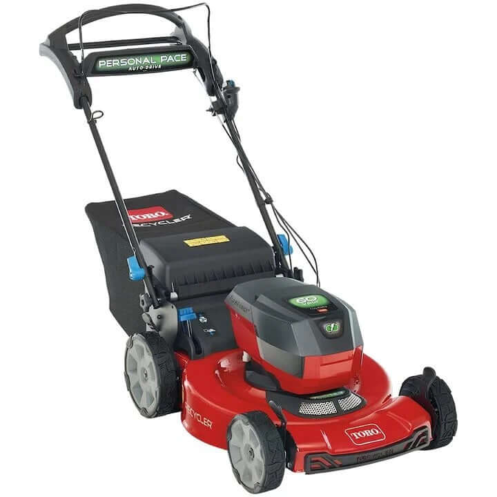 Toro Flex Force 60V Lawn Mower Kit SMARTSTOW Personal Pace Auto Drive 22in