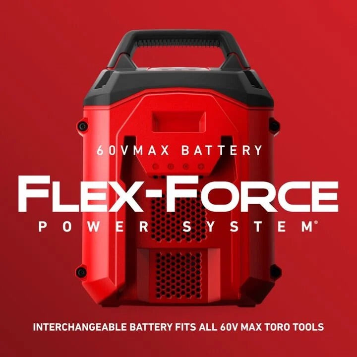 Toro Flex-Force 60V Max 60V 10Ah Lithium Ion Power Tool Battery Pack with Fuel Indicator
