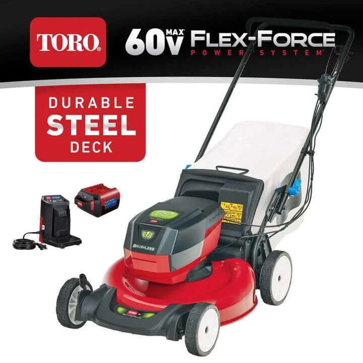 Toro Lawn Mower 21in 60V Max 5Ah Li Ion Battery Kit with SmartStow
